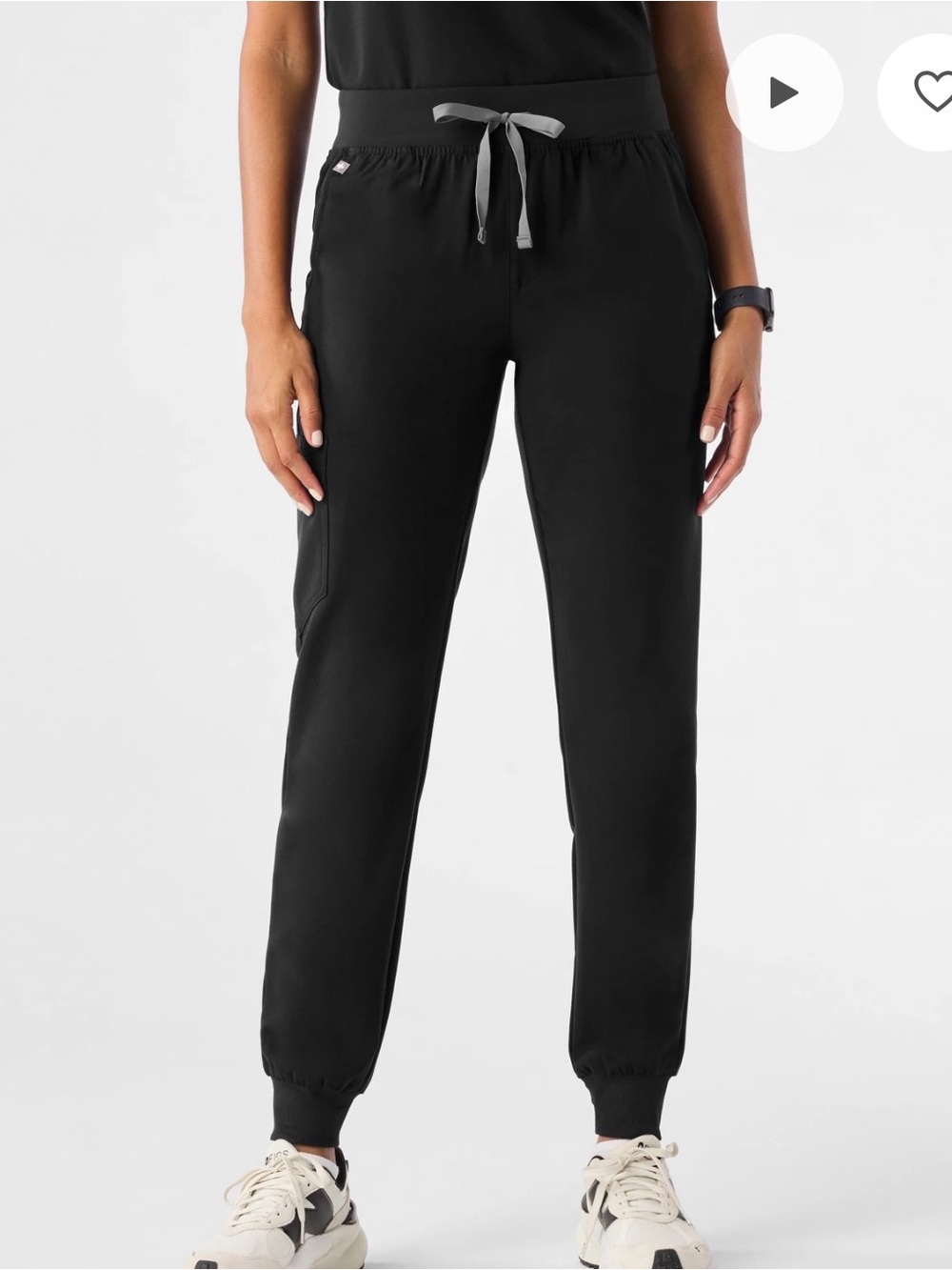 Figs Zamora Jogger Scrub Pants in Black